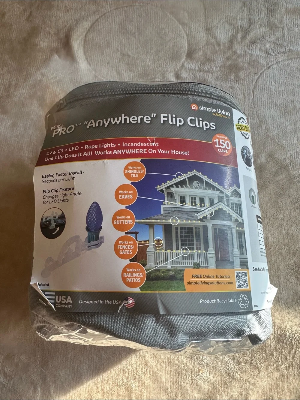 Set of 150 clear light clips. This set retails for over 30 dollars at Walmart.